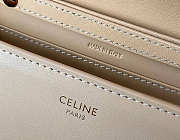 Celine Wallet On Chain Cuir Triomphe Beige Size 19 x 11 x 4 cm - 5