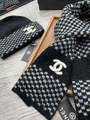 Chanel Set Hat and Scarf Black - 3