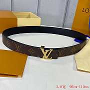 Louis Vuitton LV Belt 3.0 cm with gold/silver hardware - 2