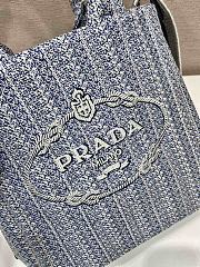 Prada Embroidered Top Handle Bag 1BA343 size 21x22x10 cm - 6