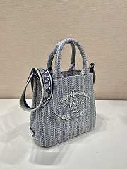 Prada Embroidered Top Handle Bag 1BA343 size 21x22x10 cm - 4