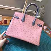 Hermes Birkin Ostrich Pink Size 25x20x13cm - 4
