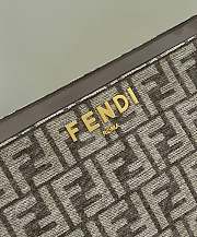 Fendi O'Lock Zip Dark Grey Tapestry Fabric Bag 35x14x23 cm - 6