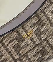 Fendi O'Lock Swing Dark Grey Tapestry Fabric Pouch size 32x11x5 cm - 5