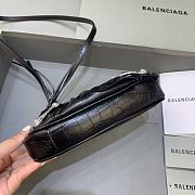 Balenciaga Le Cagole Mini Bag With Chain Black Crocodile Leather 20x11x4 cm - 5