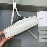 Balenciaga Le Cagole Mini Bag With Chain White Crocodile Leather 20x11x4 cm - 4