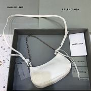 Balenciaga Le Cagole Mini Bag With Chain White Crocodile Leather 20x11x4 cm - 3
