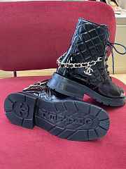 Chanel Lace-Ups Black Leather  - 4