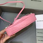 Balenciaga Le Cagole Mini Bag With Chain Pink Crocodile Leather 20x11x4 cm - 6