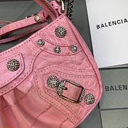 Balenciaga Le Cagole Mini Bag With Chain Pink Crocodile Leather 20x11x4 cm - 2