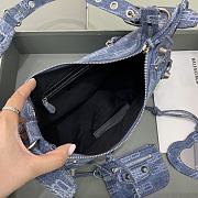 Balenciaga Le Cagole Denim Shoulder Bag size 33x16x8 cm - 3