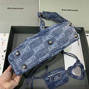 Balenciaga Le Cagole Denim Shoulder Bag size 33x16x8 cm - 4