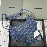 Balenciaga Le Cagole Denim Shoulder Bag size 33x16x8 cm - 5