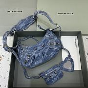 Balenciaga Le Cagole XS Denim Shoulder Bag size 25x13x6.5 cm - 1