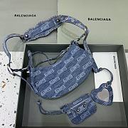 Balenciaga Le Cagole XS Denim Shoulder Bag size 25x13x6.5 cm - 4
