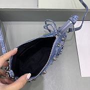 Balenciaga Le Cagole Mini Denim Shoulder Bag size 20.8x13x4.3 cm - 5