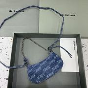 Balenciaga Le Cagole Mini Denim Shoulder Bag size 20.8x13x4.3 cm - 3