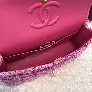 Chanel Classic Pink Tweed & Fabric size 25cm - 6