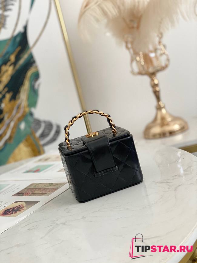Chanel Vanity Case Micro Mini Clutch Black size 11x9.5x8.5 cm - 1