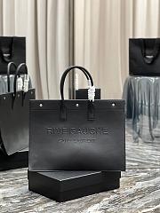 YSL Rive Gauche Large Tote Black Smooth Leather size 48x36x16 cm - 1