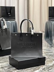 YSL Rive Gauche Small Tote Black Smooth Leather size 39×31×18 cm - 1