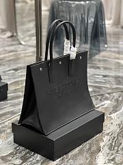YSL Rive Gauche Small Tote Black Smooth Leather size 39×31×18 cm - 4