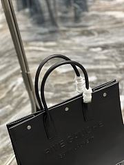 YSL Rive Gauche Small Tote Black Smooth Leather size 39×31×18 cm - 2