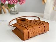 Chloe Small Woody Tote Bag Brown Smooth Leather size 26x20x8 cm - 5