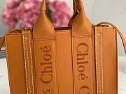 Chloe Small Woody Tote Bag Brown Smooth Leather size 26x20x8 cm - 6