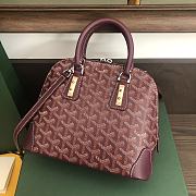 Goyard Vendôme Mini Bag Burgundy size 23x18x10 cm - 6