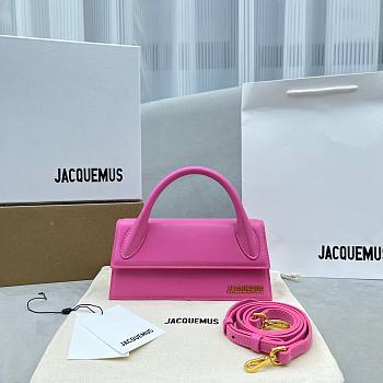 Jacquemus Le Chiquito Long Handbag Pink size 21x10x6 cm