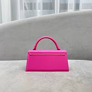 Jacquemus Le Chiquito Long Handbag Pink size 21x10x6 cm - 6