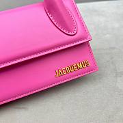 Jacquemus Le Chiquito Long Handbag Pink size 21x10x6 cm - 4