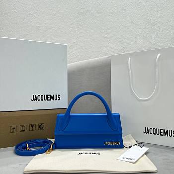 Jacquemus Le Chiquito Long Handbag Blue size 21x10x6 cm