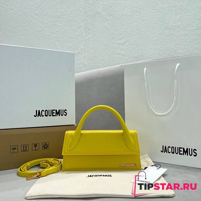 Jacquemus Le Chiquito Long Handbag Yellow size 21x10x6 cm - 1