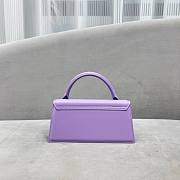 Jacquemus Le Chiquito Long Handbag Purple size 21x10x6 cm - 6