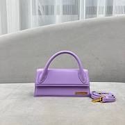 Jacquemus Le Chiquito Long Handbag Purple size 21x10x6 cm - 5