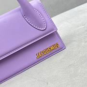 Jacquemus Le Chiquito Long Handbag Purple size 21x10x6 cm - 3