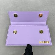 Jacquemus Le Chiquito Long Handbag Purple size 21x10x6 cm - 2