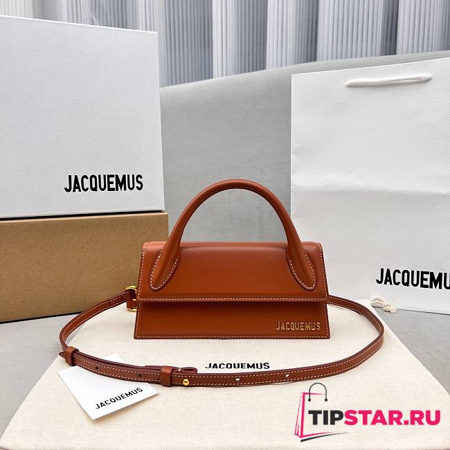 Jacquemus Le Chiquito Long Handbag Brown size 21x10x6 cm - 1