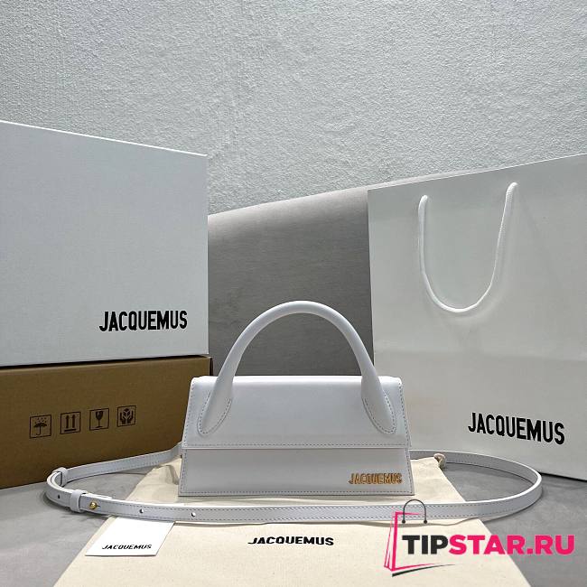 Jacquemus Le Chiquito Long Handbag White size 21x10x6 cm - 1