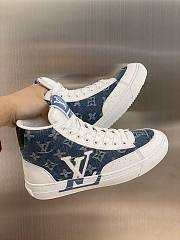 LV Charlie Sneaker Boot Blue Denim - 3