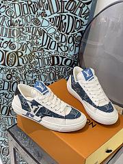 LV Charlie Sneaker Blue Denim - 1