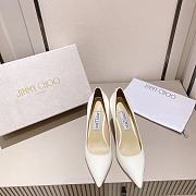Jimmy Choo High Heels White Patent Leather - 1