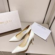 Jimmy Choo High Heels White Patent Leather - 4