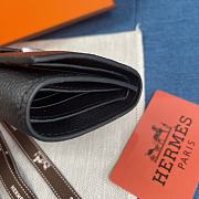 Hermes Bearn Compact Wallet Black 10x12 cm - 6