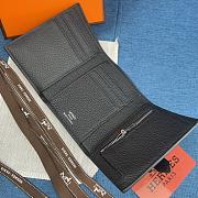 Hermes Bearn Compact Wallet Black 10x12 cm - 3