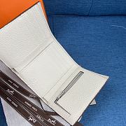 Hermes Bearn Compact Wallet White 10x12 cm - 4