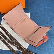 Hermes Bearn Compact Wallet Light Pink 10x12 cm - 2