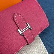 Hermes Bearn Compact Wallet Pink 10x12 cm - 3